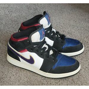 Nike Air Jordan 1 Mid SE GS Rivals Lakers Youth Size 7Y Women's 8.5